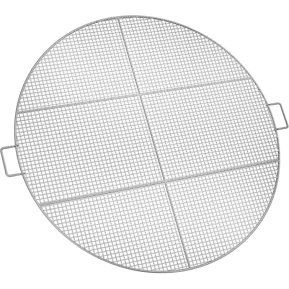 Stanbroil Fire Pit Cooking Grill Grate – Outdoor Round BBQ Campfire Grill Grid – Camping Cookware – Stainless Steel, 24 Inch(36 Inch)