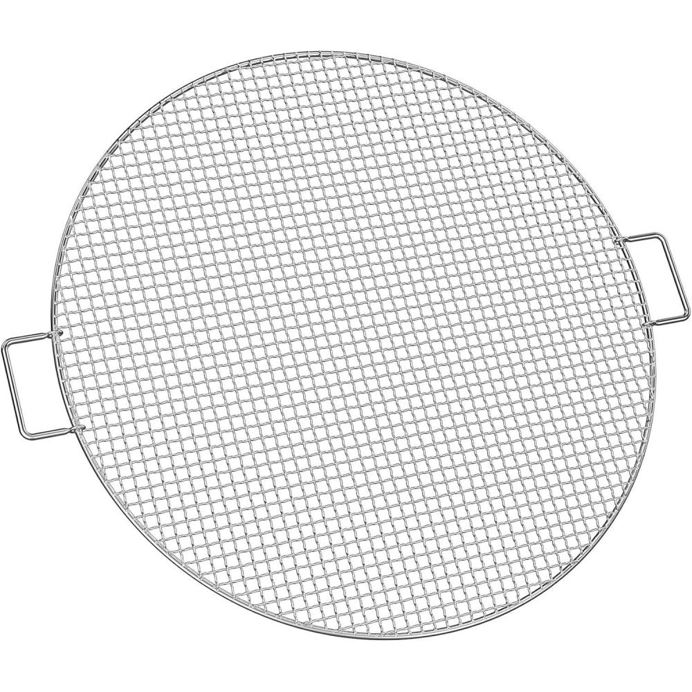 Stanbroil Fire Pit Cooking Grill Grate – Outdoor Round BBQ Campfire Grill Grid – Camping Cookware – Stainless Steel, 24 Inch(24 Inch)