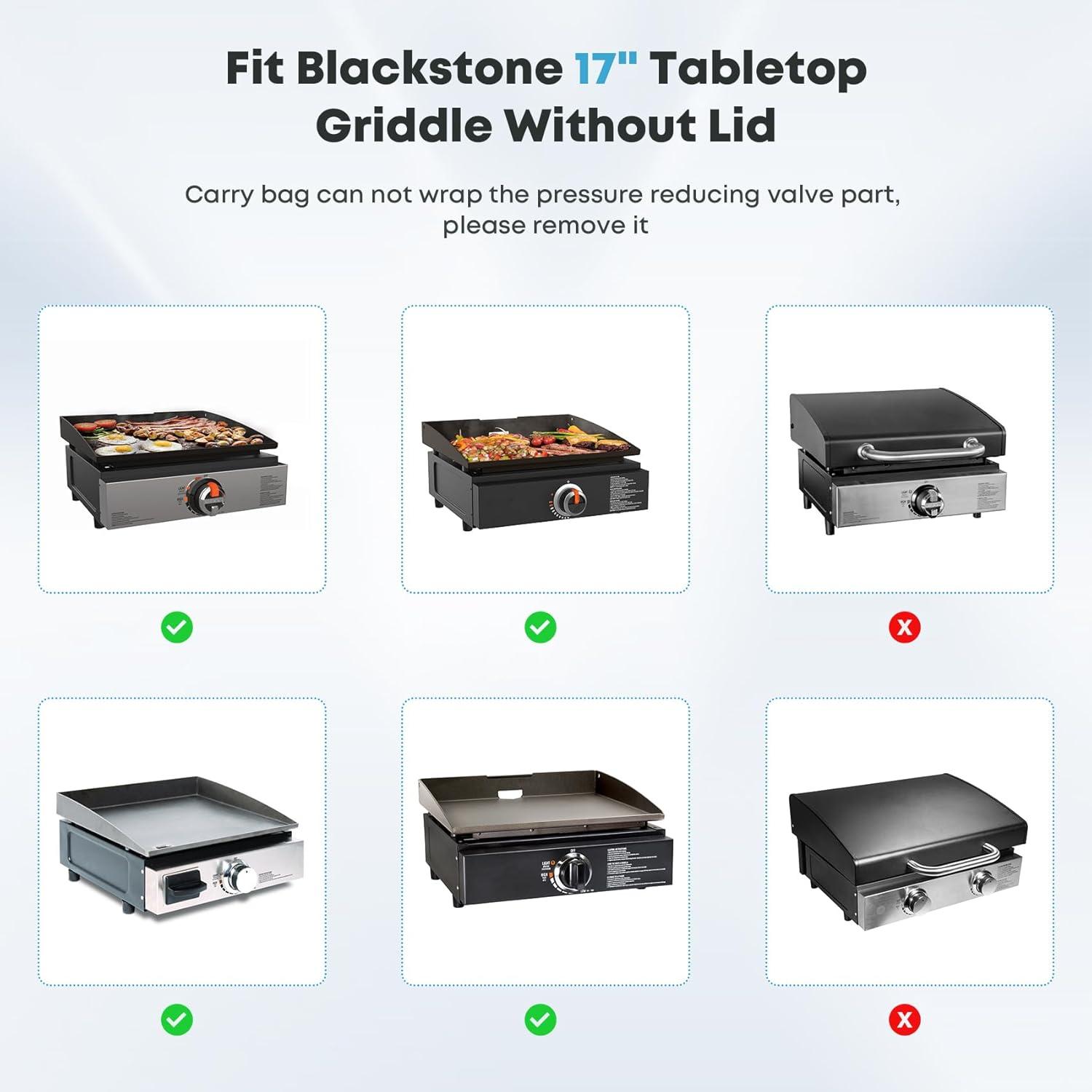 Stanbroil 36 inch Griddle Cover for Blackstone 4 Burner Grills, 600D Heavy Duty Waterproof Canvas Flat Top Gas Grill Cover for Blackstone 36″ Griddle Cooking Station(17 Inch)