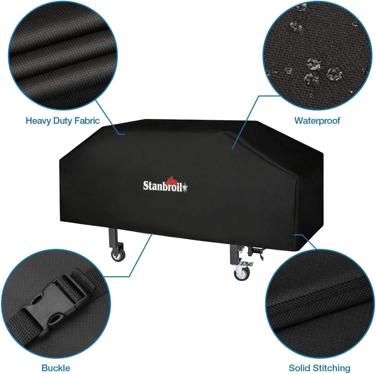 Stanbroil 36 inch Griddle Cover for Blackstone 4 Burner Grills, 600D Heavy Duty Waterproof Canvas Flat Top Gas Grill Cover for Blackstone 36″ Griddle Cooking Station(36 Inch)