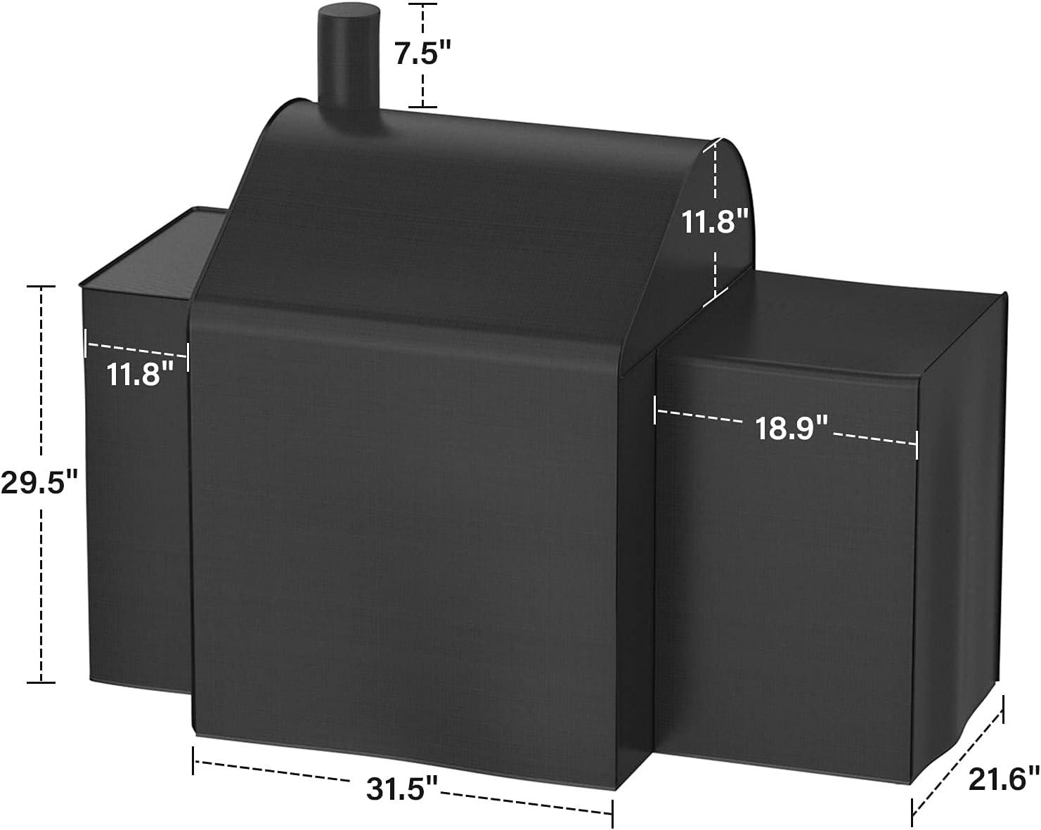 Stanbroil Grill Cover 8080 Replacement for Char-Griller Triple Play 93560 and Duo 5050 Double Play 5650 with Side Fire Box(Large)