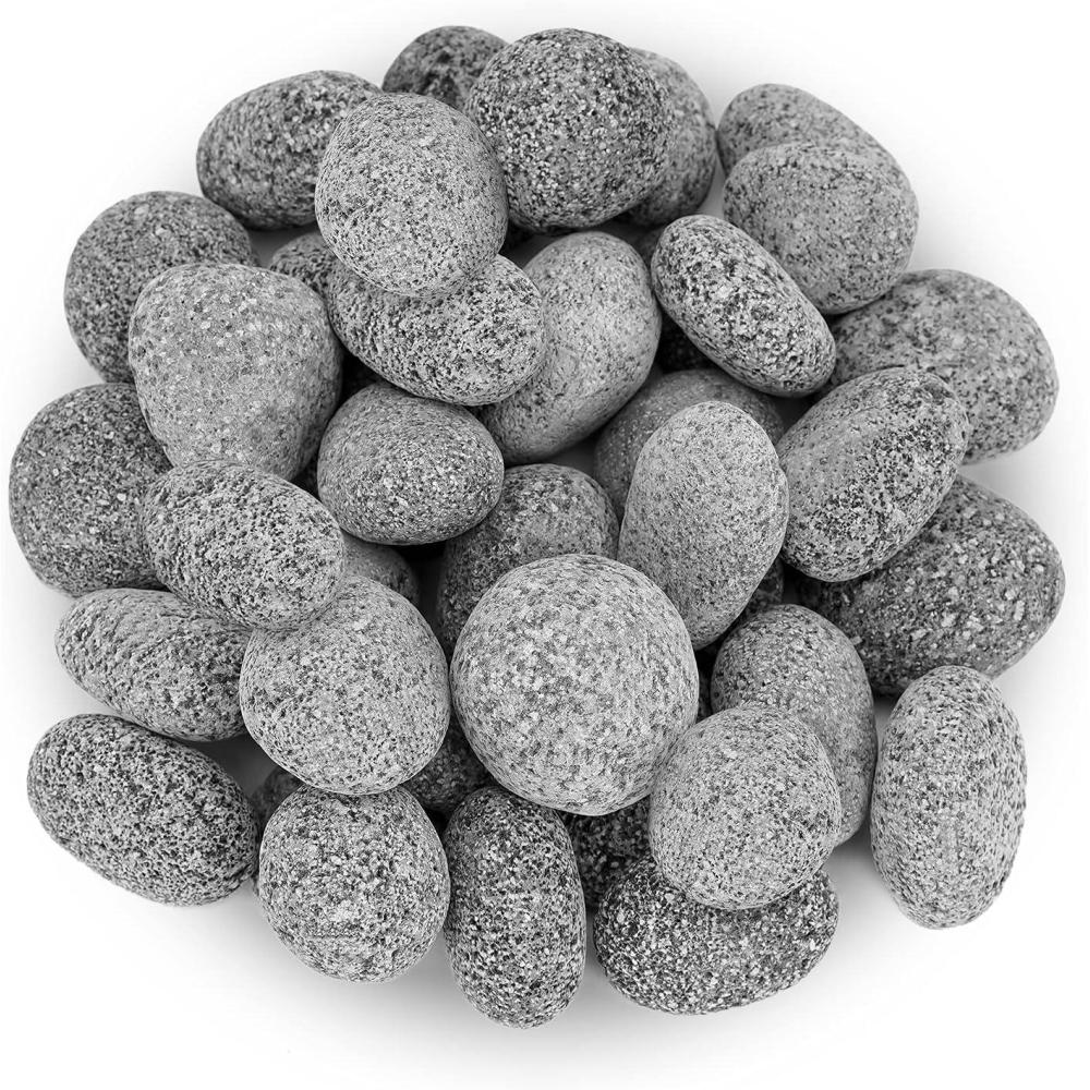 Stanbroil Tumbled Lava Rock Pebbles for Indoor or Outdoor Gas Fire Pits and Fireplaces – 10 pounds (1/2″-1″)(10 pounds  1-2 Inch)