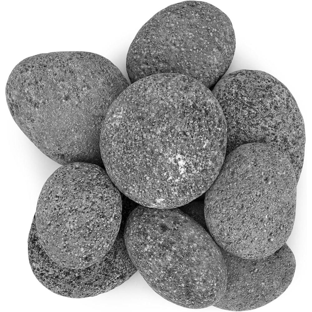 Stanbroil Tumbled Lava Rock Pebbles for Indoor or Outdoor Gas Fire Pits and Fireplaces – 10 pounds (1/2″-1″)(10 pounds  3-5 Inch)
