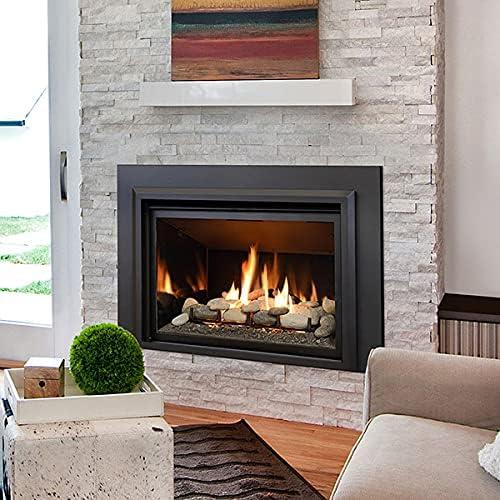 Stanbroil 24pcs Light Weight Ceramic Fiber Pebble Stones for Fire Pit and Fireplace – Grey(24pcs  Grey)