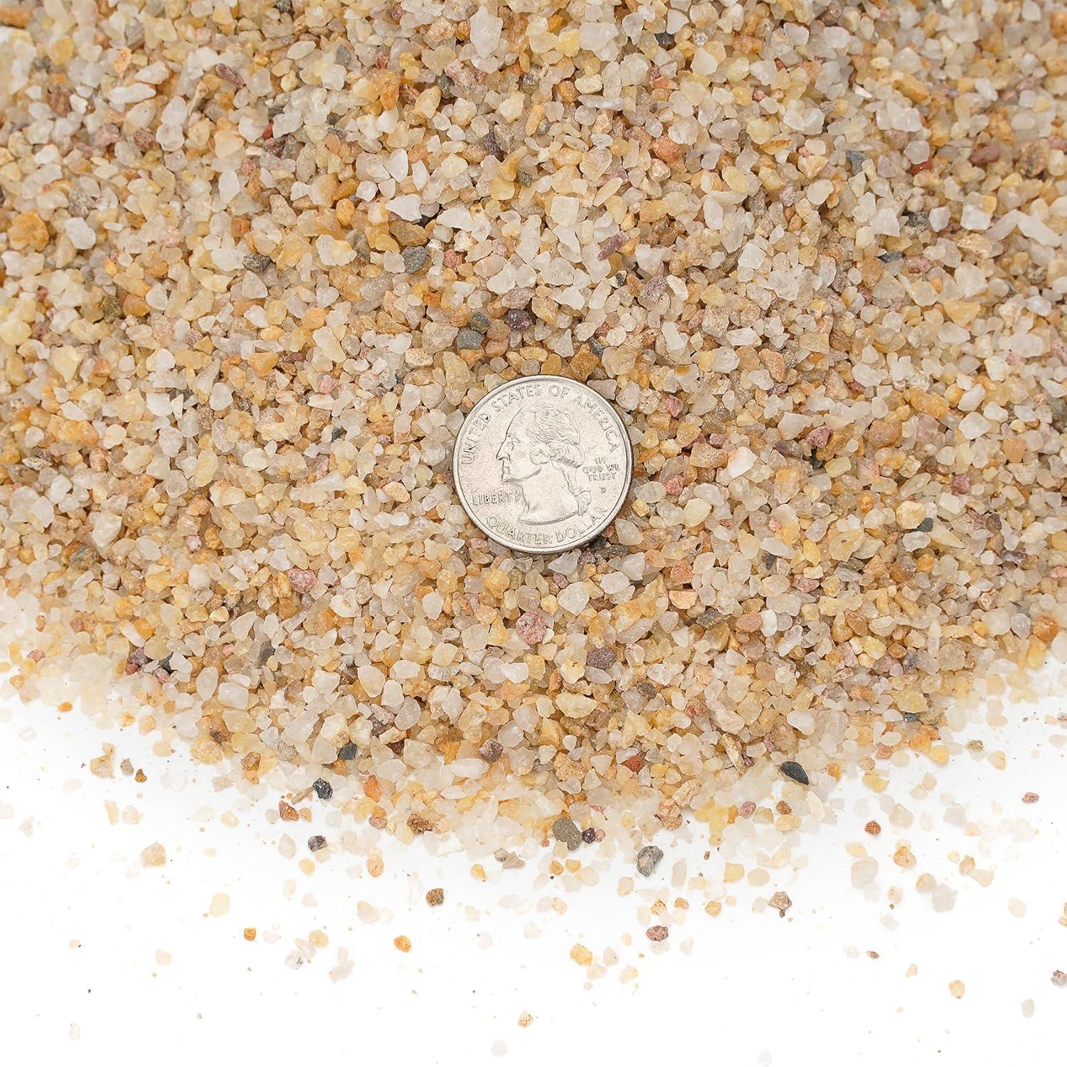 Stanbroil Silica Sand for Fire Pit Fireplace and Base Layer Decoration – 10-Pound Heatproof and Fire Proof Fire Sand for Use Under Gas Logs, Lava Rock or Fire Glass(0.03″-0.06″)