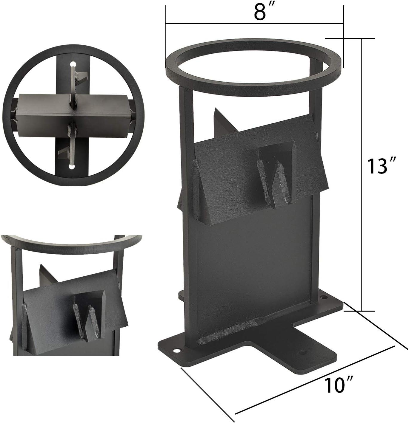 Stanbroil Firewood Log Splitter,Firewood Kindling Tool Cuts 4 Ways – Wood Log Cracker Splitter