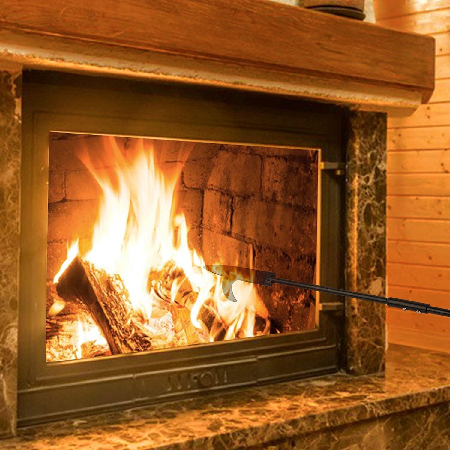 Stanbroil Fire Poker for Fire Pit, 40″ Heavy Duty Fireplace Poker for Campfire Wood Stove Firewood Log Coals, Outdoor and Indoor Fireplace Fire Pit Tools(36 Inch)