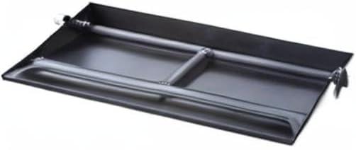 Stanbroil 26.5 Dual Fireplace Burner and Pan, Black Steel(Powder Coated Steel)