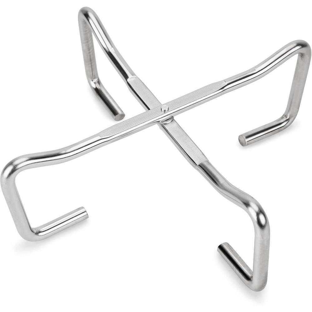 Stanbroil 8″ Stainless Steel Folding Dutch Oven Lid Stand for Campfire Cooking, 4-in-1 Folding Pot Stand Camp Dutch Oven Tool