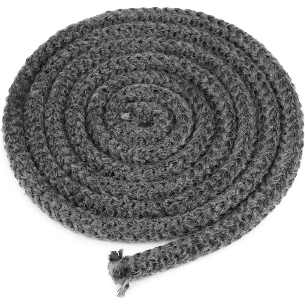 Stanbroil Wood Stove Gasket, 1/4″ x 84″ Graphite Impregnated Fiberglass Rope Seal and High-Temperature Cement Gasket Replacement for Wood Stoves Door(1/2″ x 84″ Rope)