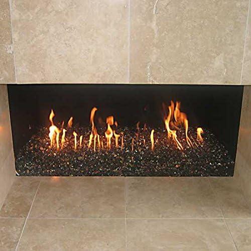 Stanbroil 26.5 Dual Fireplace Burner and Pan, Black Steel(Stainless Steel)