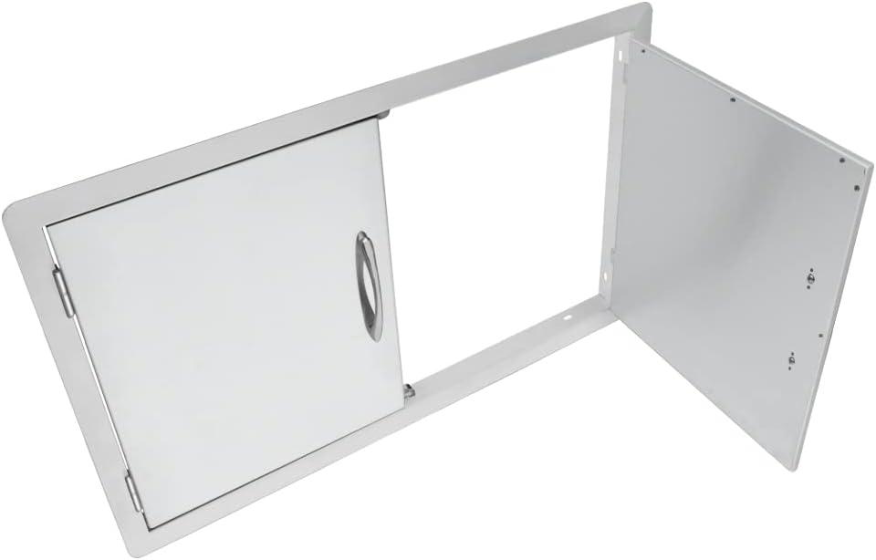 Stanbroil Outdoor Kitchen Stainless Steel Double Access Door, 36 Inches(Double Door  36 Inch)