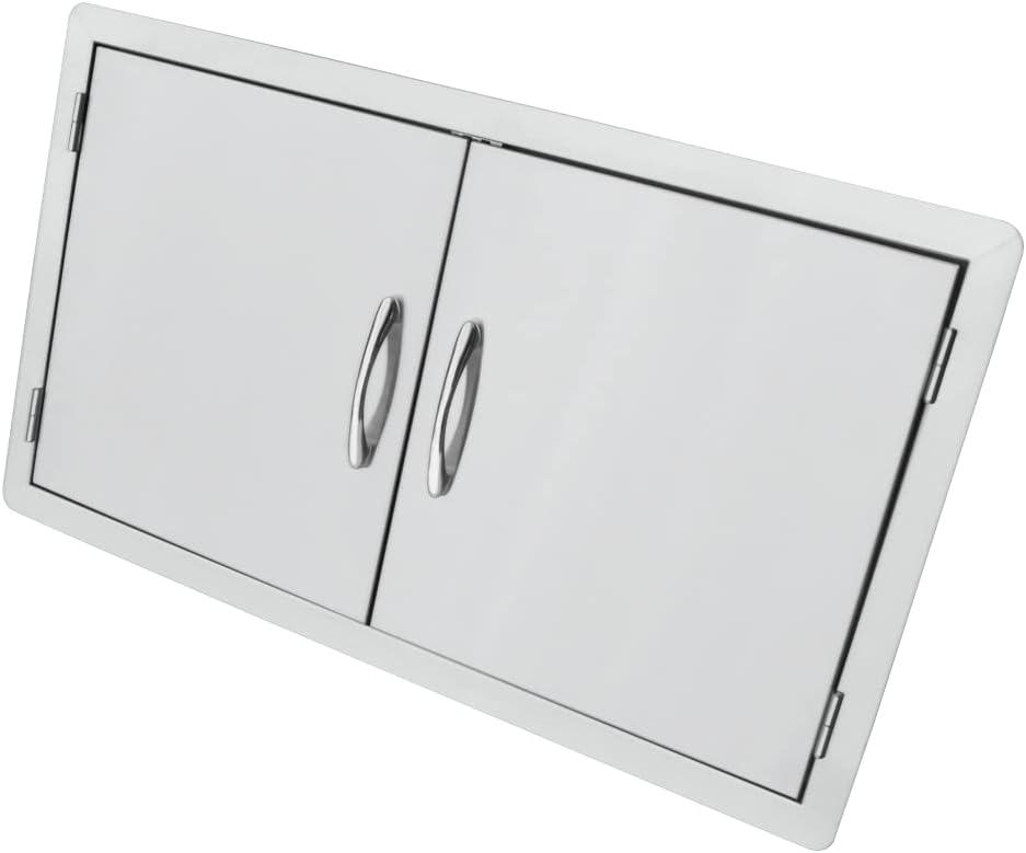 Stanbroil Outdoor Kitchen Stainless Steel Double Access Door, 36 Inches(Double Door  36 Inch)