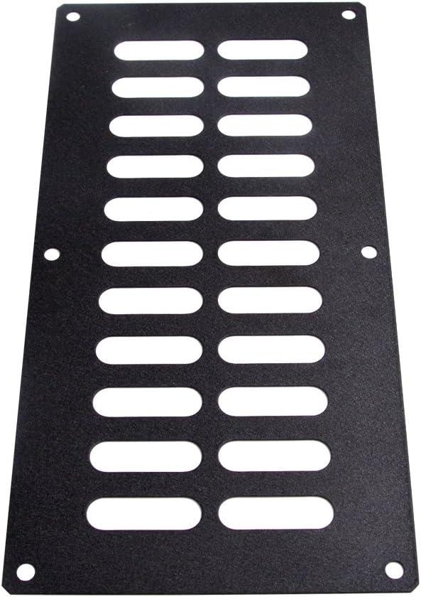 Stanbroil 2 Pcs Fire Pit Slotted Venting Panel Kit, 5 13/16″ x 11 3/8″, Black Steel(11 3/8″ L x 5 13/16″ H)