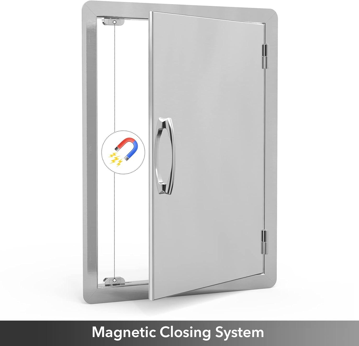 Stanbroil Stainless Steel Single Vertical Access Door, 17 1/4-Inch by 24 1/4-Inch(14 1/4 W x 20 1/4 H in.)
