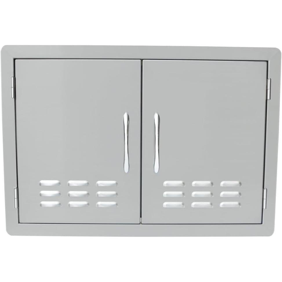 Stanbroil Outdoor Kitchen Stainless Steel Double Access Door with Vents, 30 Inches