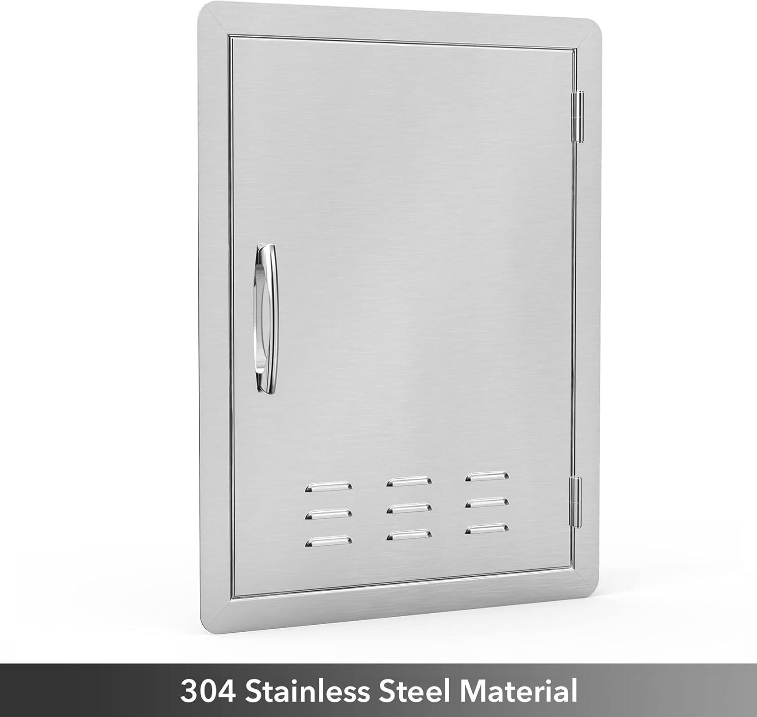 Stanbroil Stainless Steel Single Vertical Access Door with Vents, 17 1/4-Inch by 24 1/4-Inch