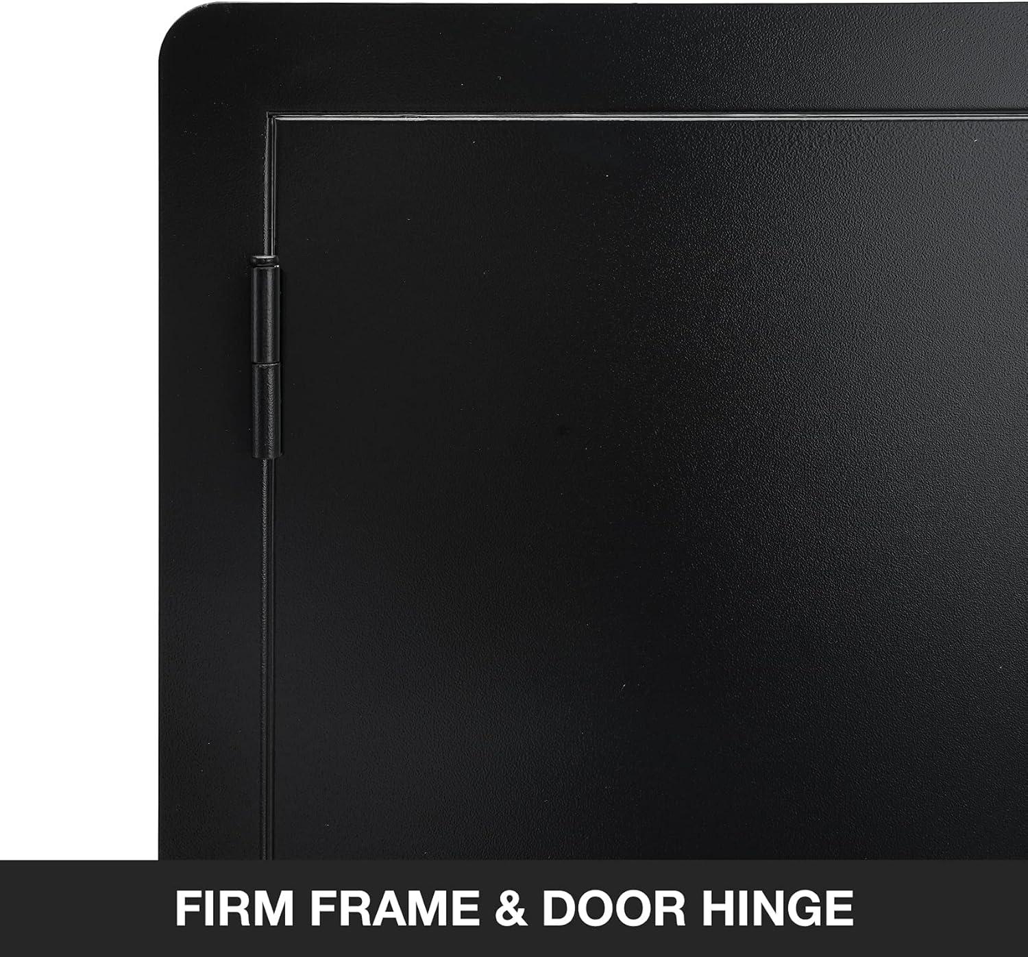 Stanbroil Outdoor Kitchen Doors BBQ Access Door 30″ W x 21″ H – Wall Construction Double Door Flush Mount for BBQ Island, Grilling Station, Outside Cabinet – Black