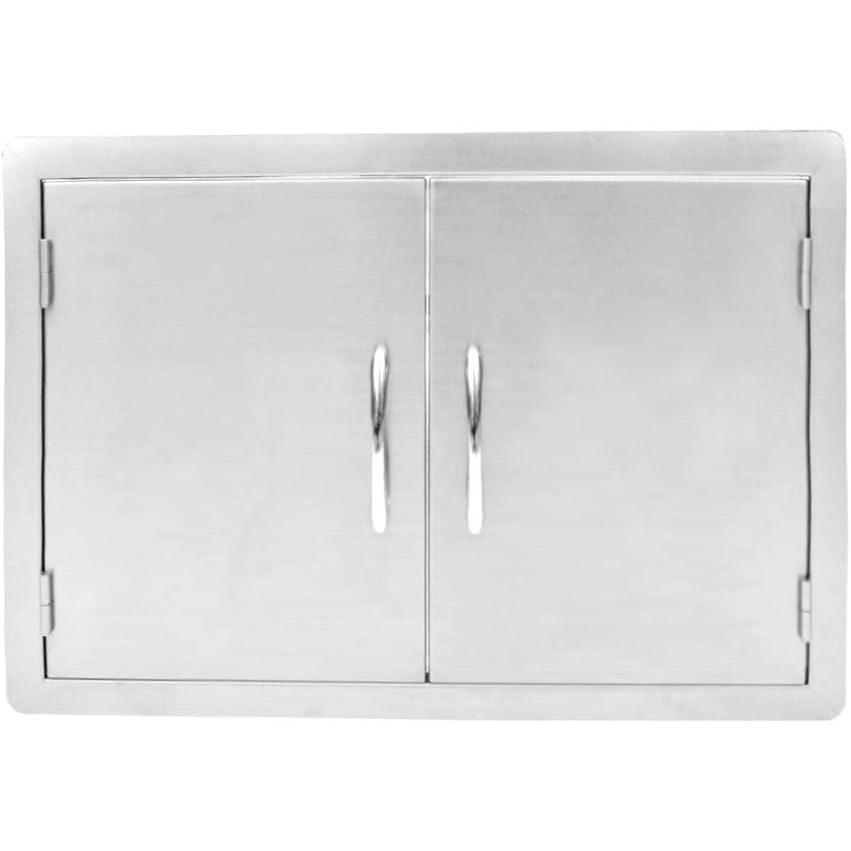 Stanbroil Outdoor Kitchen Stainless Steel Double Access Door, 36 Inches(Double Door  30 Inch)