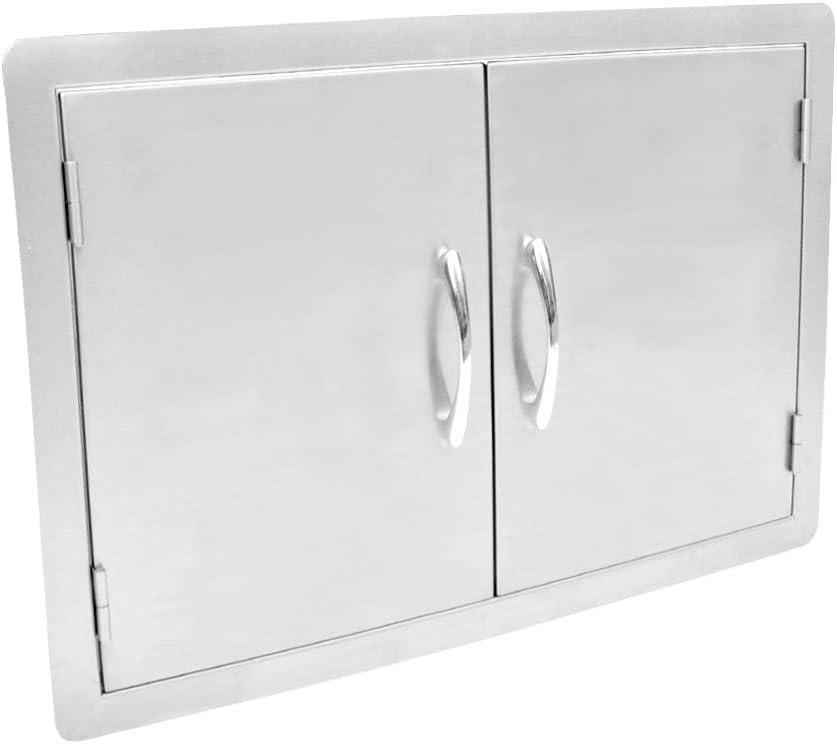 Stanbroil Outdoor Kitchen Stainless Steel Double Access Door, 36 Inches(Double Door  30 Inch)