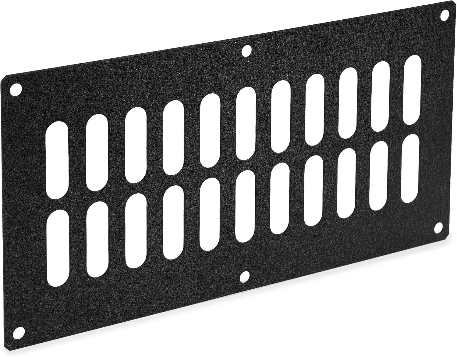 Stanbroil 2 Pcs Fire Pit Slotted Venting Panel Kit, 5 13/16″ x 11 3/8″, Black Steel(12 inch (Pack of 2))