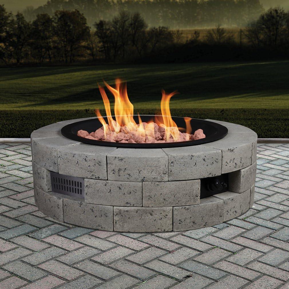 Stanbroil 2 Pcs Fire Pit Slotted Venting Panel Kit, 5 13/16″ x 11 3/8″, Black Steel(12 inch (Pack of 2))