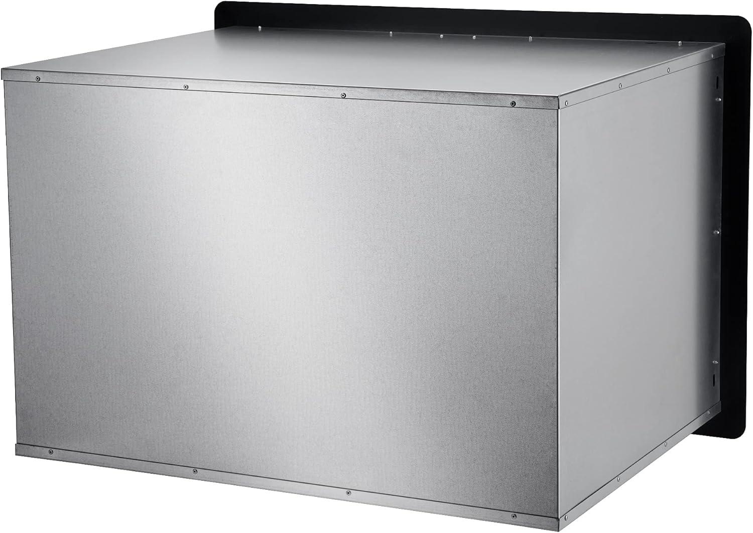 Stanbroil Double Door Dry Storage Pantry – 30-Inch Access Door Black Steel Cabinet Storage for Outdoor Kitchen, BBQ Island, Patio Grill Station